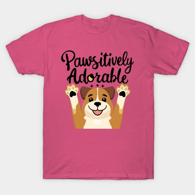 Pawsitive Adorable T-Shirt by NomiCrafts